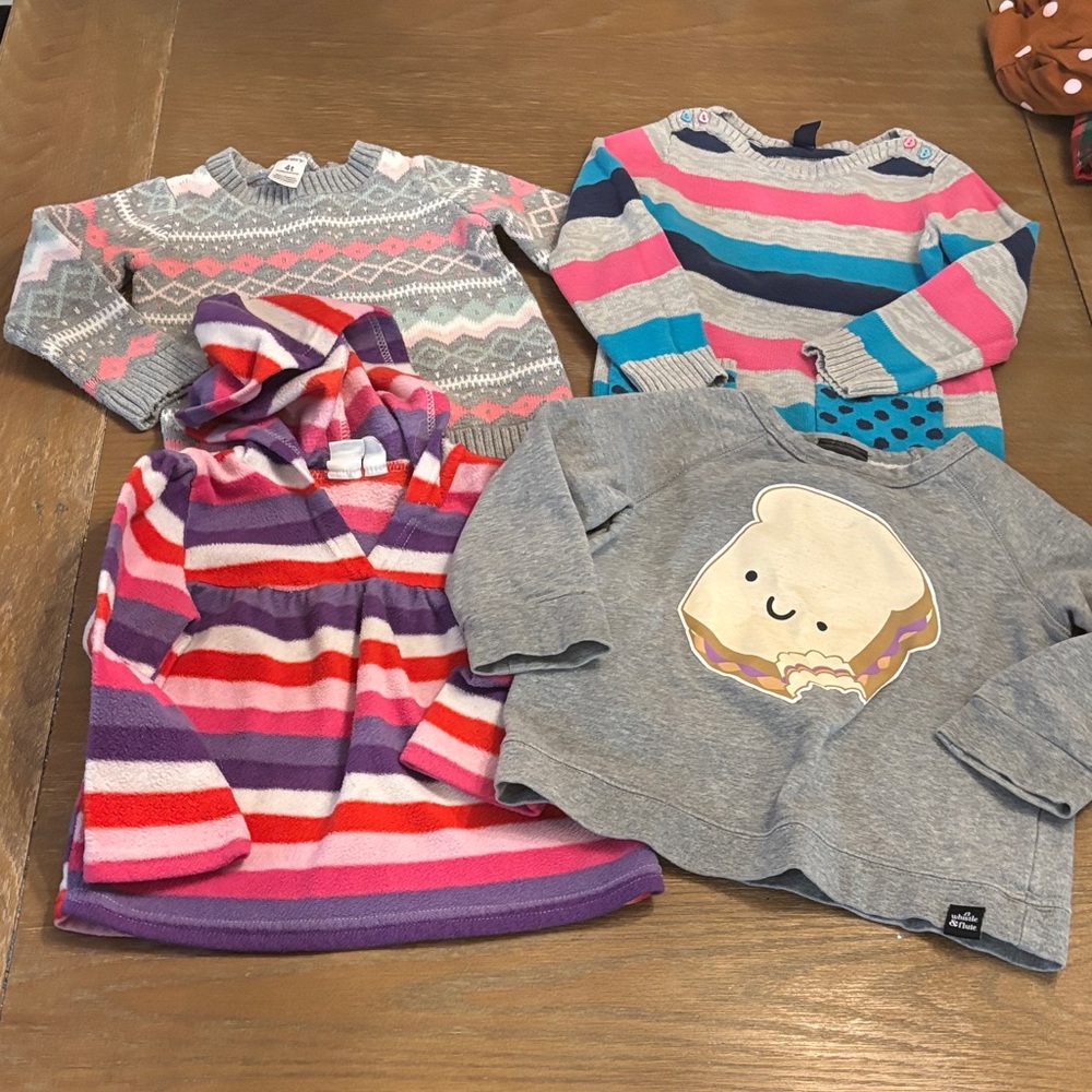 Colorful Kids' Sweater Set of 4